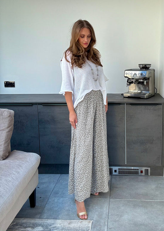 Pebbles Palazzos In Light Taupe