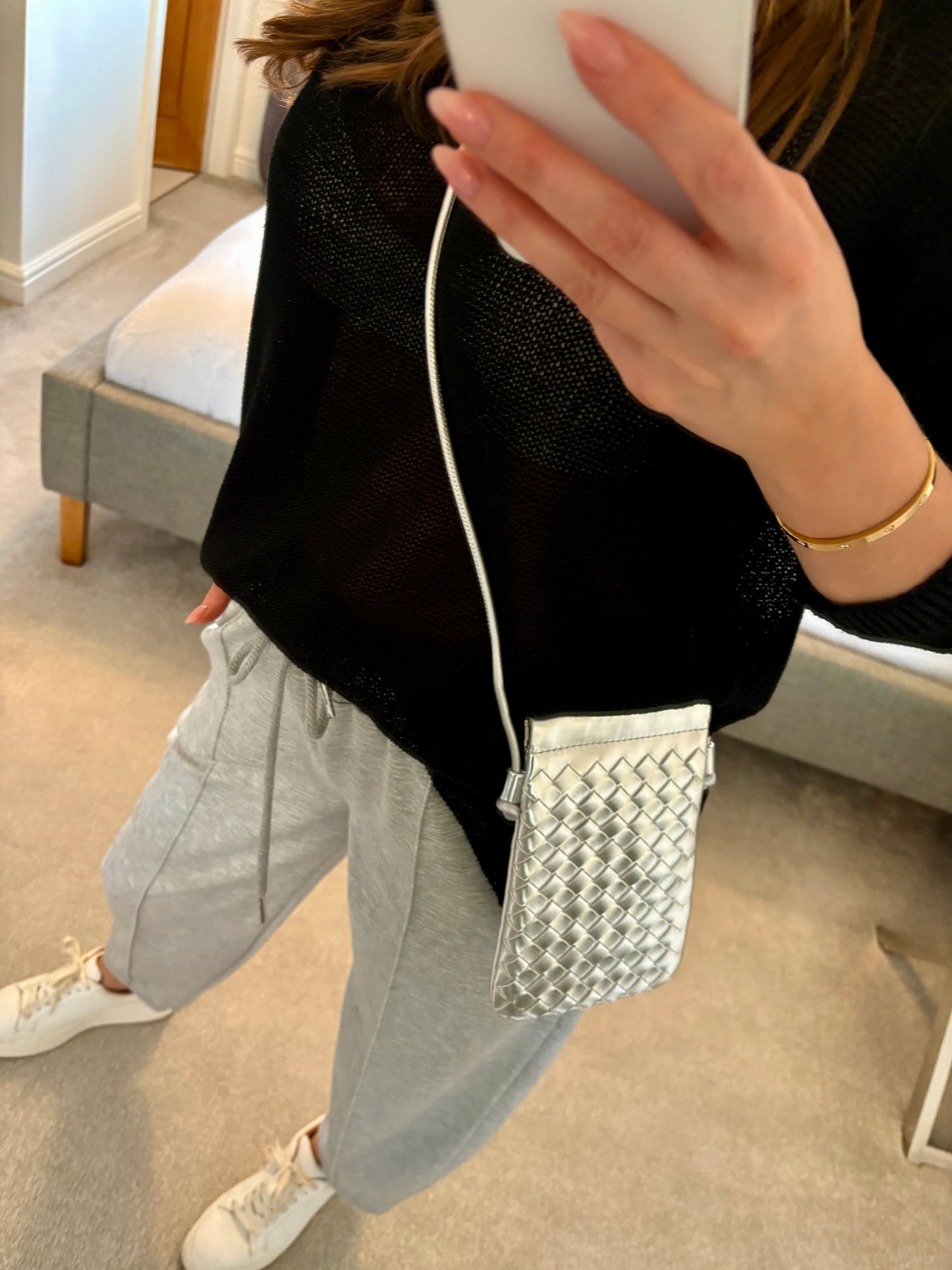 The Holiday Crossbody Bag In Silver
