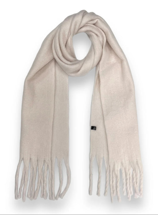 Warm Winter White Chunky Scarf