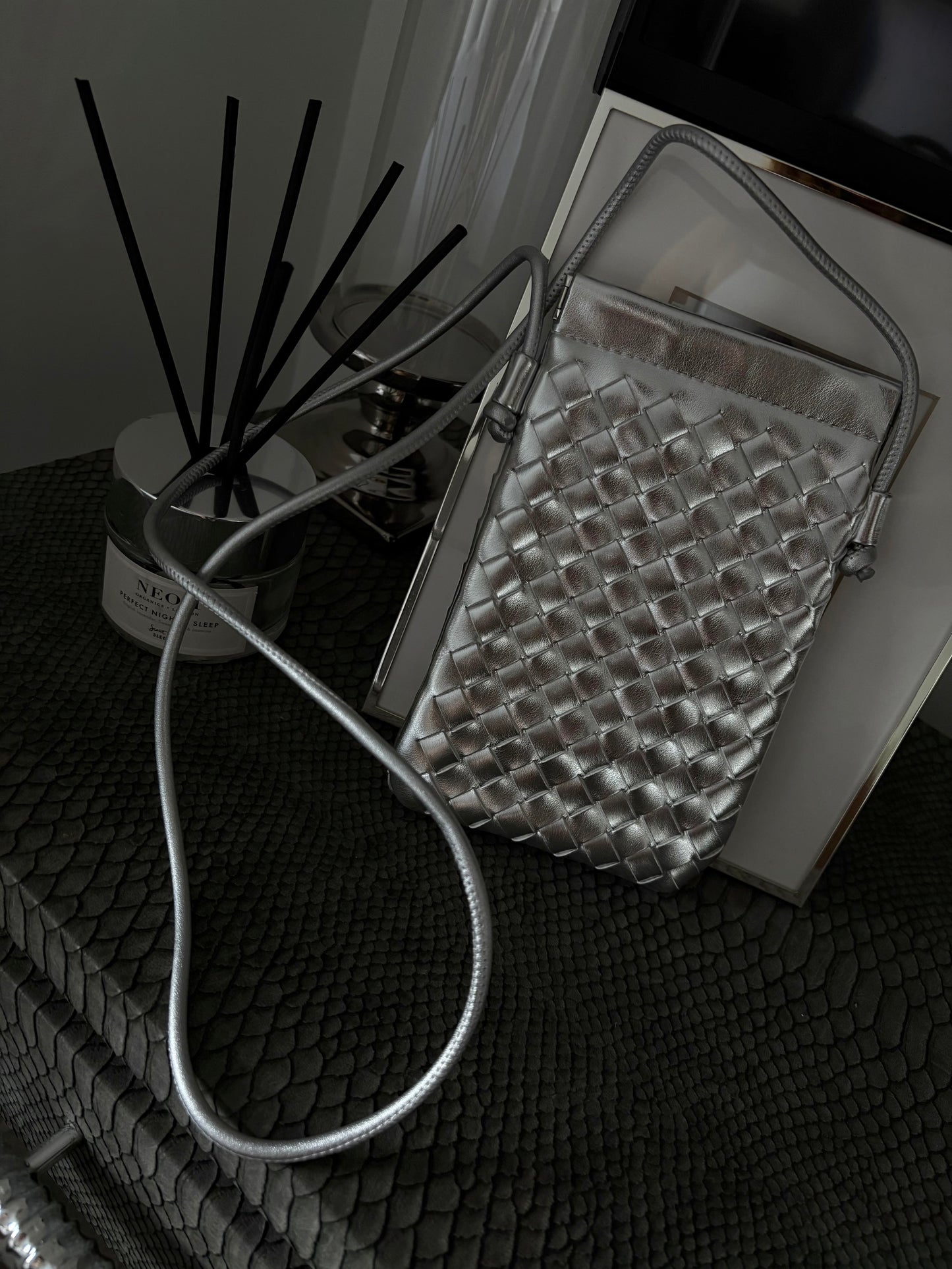 The Holiday Crossbody Bag In Silver