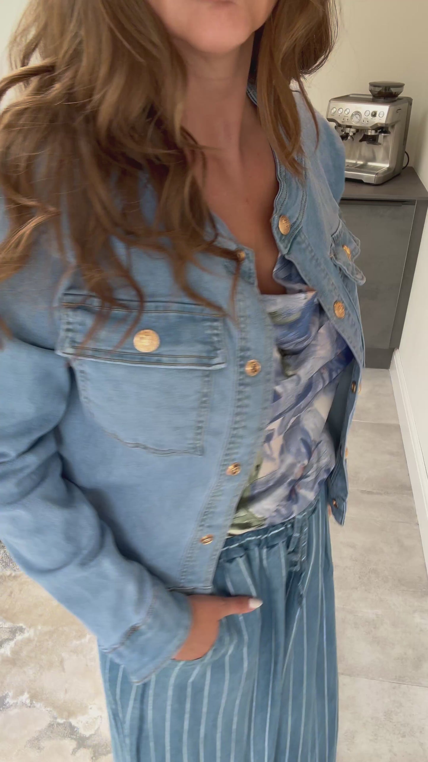 Load and play video in Gallery viewer, Demi Denim Jacket
